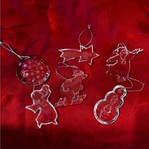 Baccarat Crystal Annual Noel Ornament Set